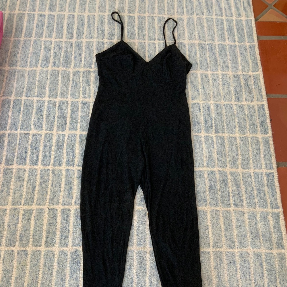 RARE CHANEL VINTAGE 97P CC BLACK BODYCON JUMPER ROMPER 40 - Picture 14 of 14